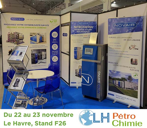 NOVAIR participe au salon LH Pétrochimie 2023