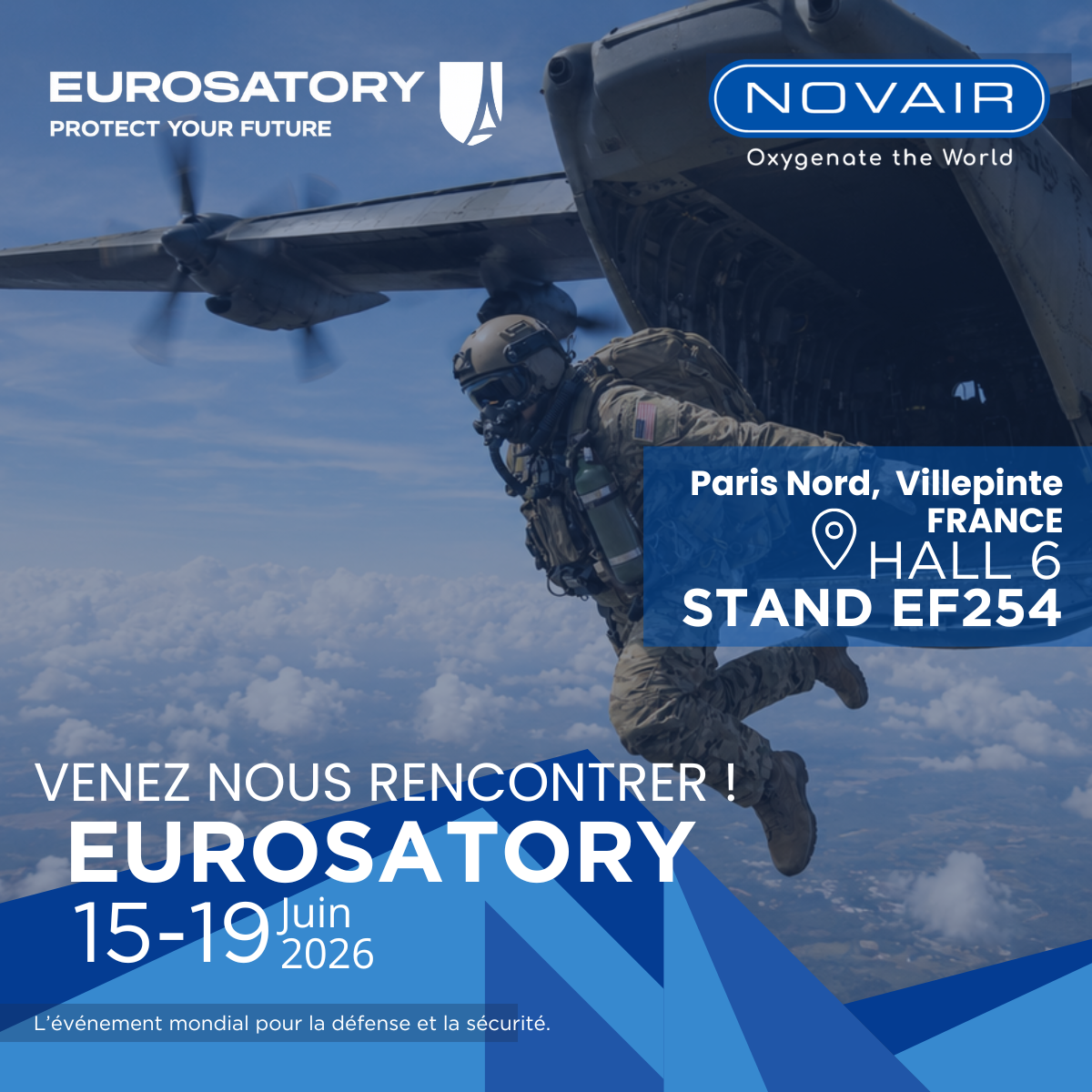 NOVAIR présente les solutions d'oxygène et d'azote au salon EUROSATORY 2026